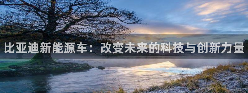 门徒娱乐总代理：比亚迪新能源车：改变未来