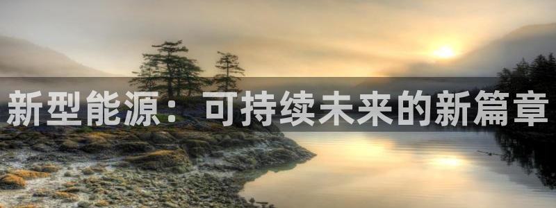 门徒娱乐项目介绍：新型能源：可持续未来的